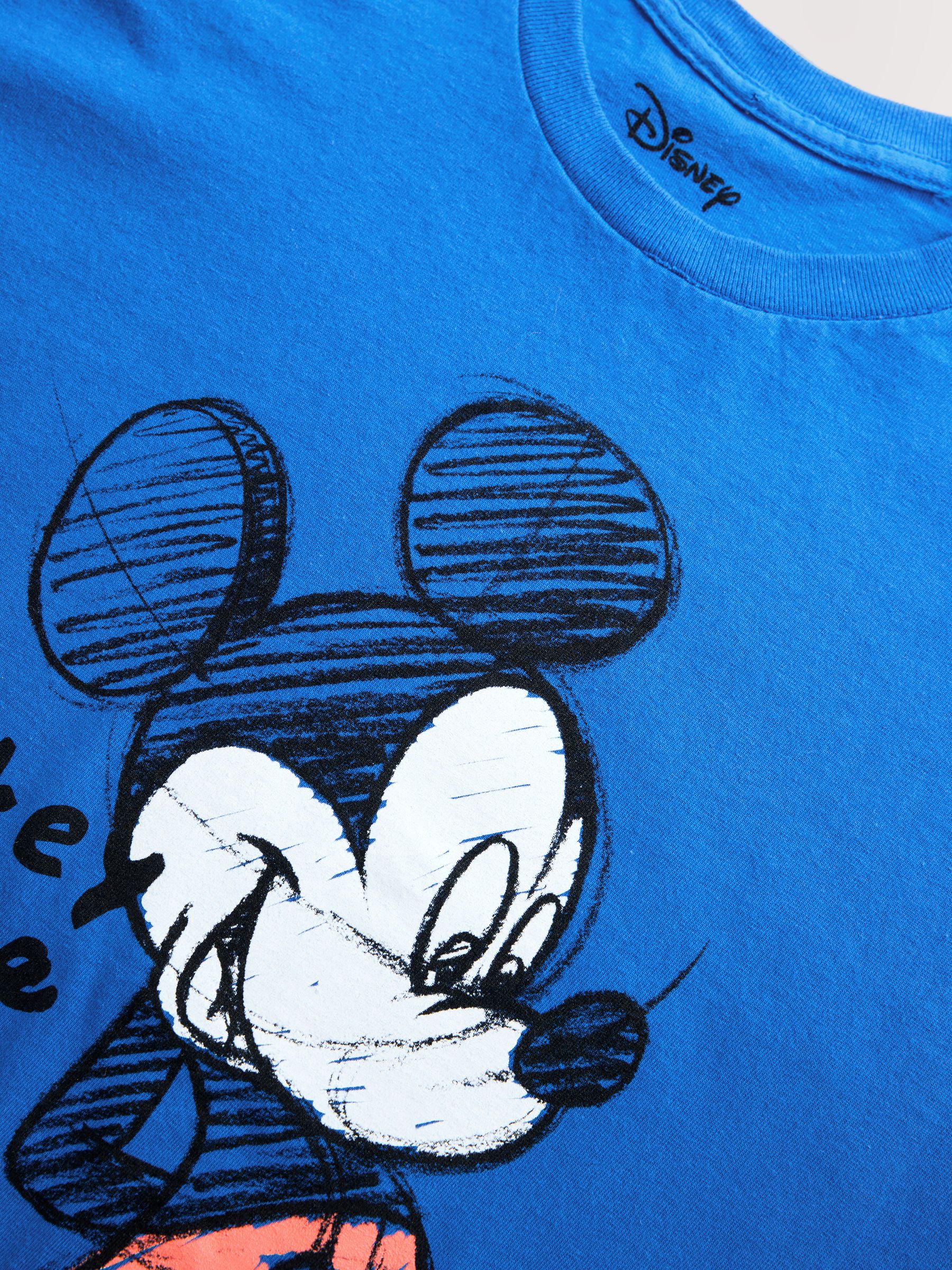 Buy Blue Mickey Mouse Graphic Print T-Shirt from Next USA