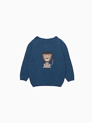 Trotters London Baby Blue Augustus Jumper - Image 1 of 2