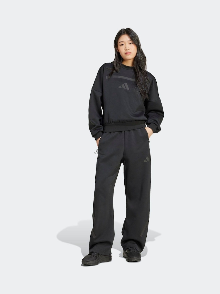 adidas Black Z.N.E. Barrel Tracksuit Bottoms - Image 2 of 7