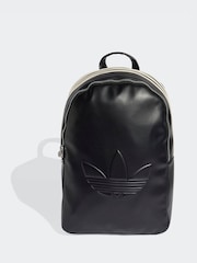 adidas Originals Black Polyurethane Outline Trefoil Backpack - Image 1 of 5