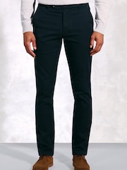Brook Taverner Blue Cavalry Twill Stretch Cotton Trousers - Image 1 of 1