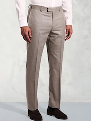 Brook Taverner Natural Italian Flannel Suit Trousers - Image 1 of 2