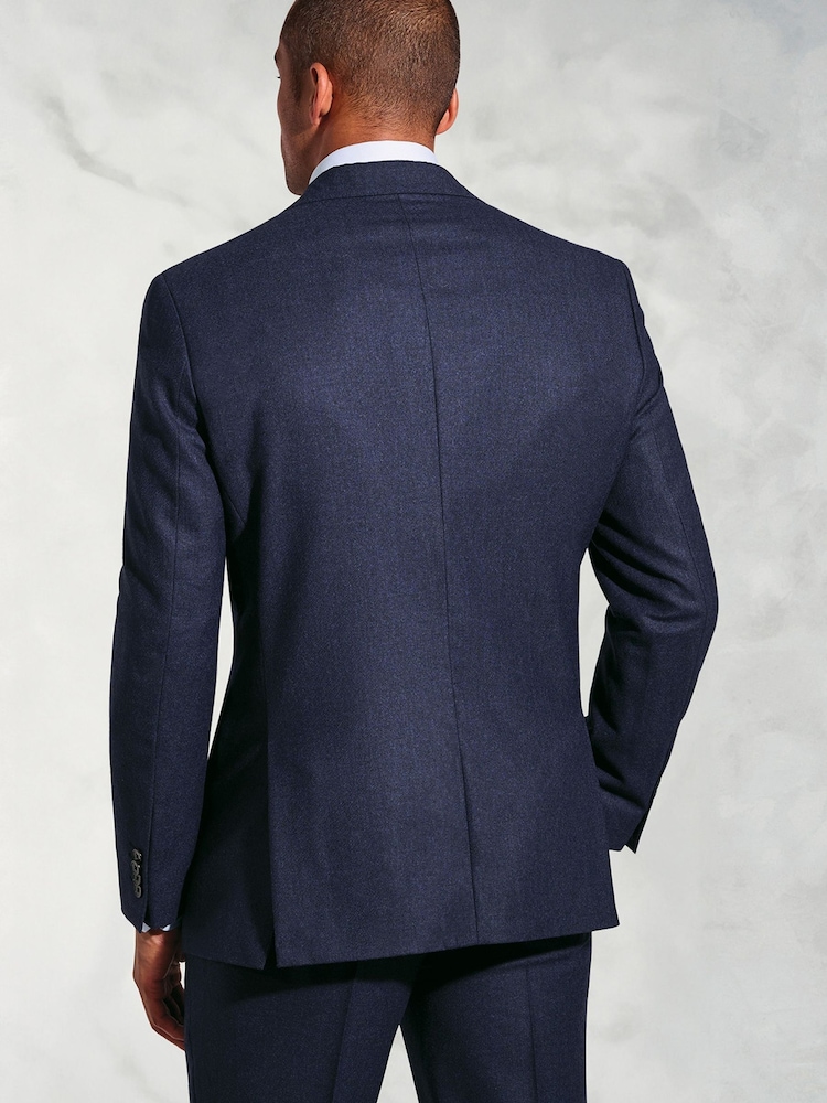 Brook Taverner Blue Italian Wool Suit Jacket - Image 2 of 5
