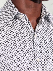 Brook Taverner Blue Geometric Print Cotton Shirt - Image 2 of 5
