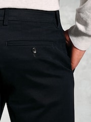 Brook Taverner Blue Italian Fine Twill Stretch Cotton Chinos - Image 4 of 4