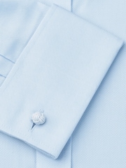 Brook Taverner Blue Royal Oxford Double Cuff Cotton Shirt - Image 5 of 5