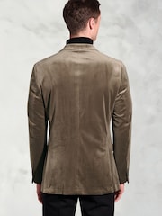 Brook Taverner Brown Velvet Double Breasted Jacket - Image 2 of 4