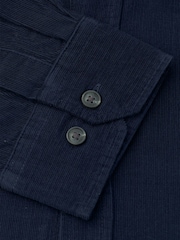 Brook Taverner Blue Needlecord Cotton Shirt - Image 5 of 5