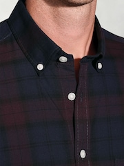 Brook Taverner Red Tartan Cotton Shirt - Image 2 of 5