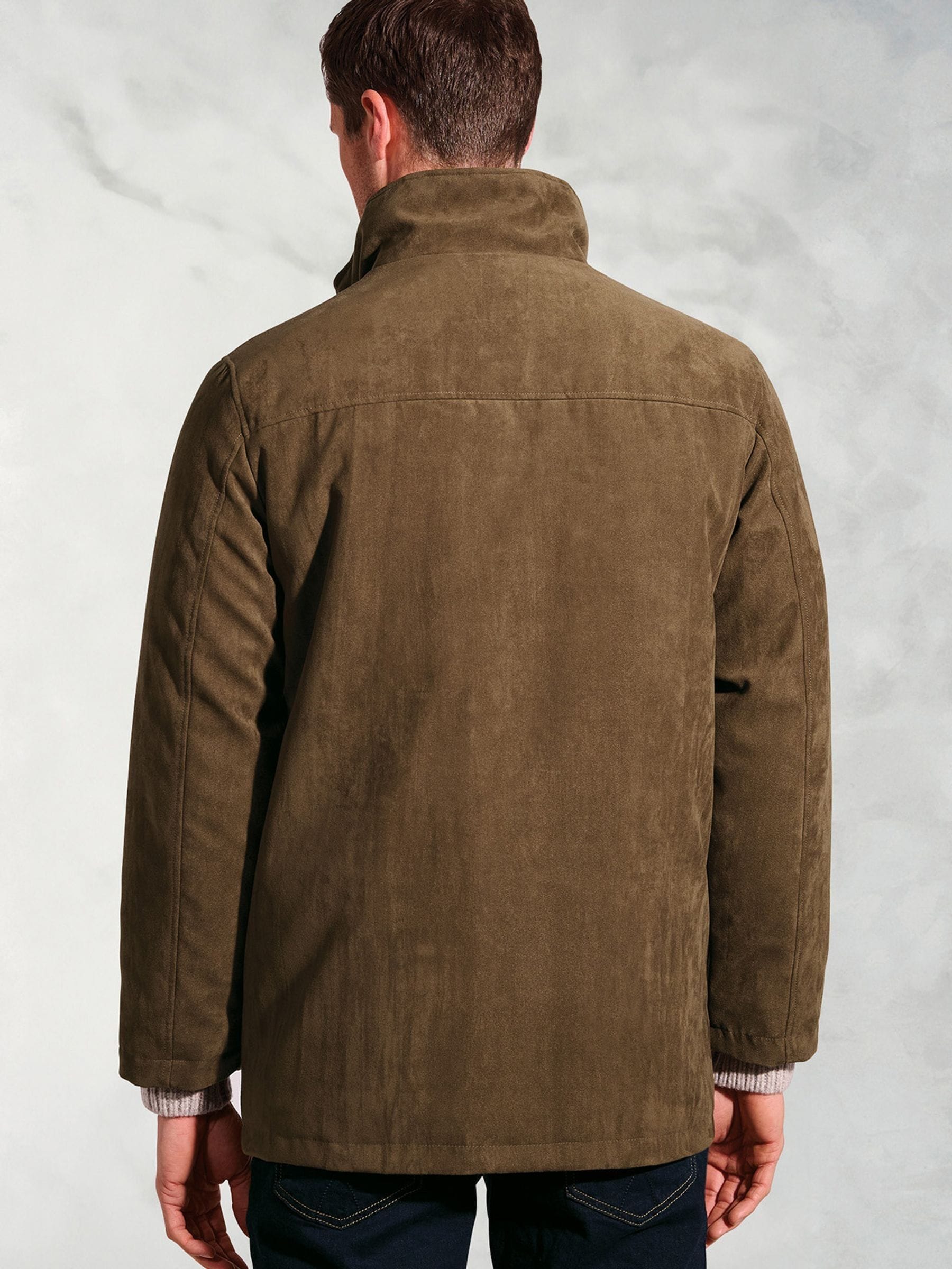 Buy Brook Taverner Brown Faux Suede Padded Jacket from the Next UK
