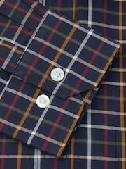 Brook Taverner Blue Large Tattersall Check Cotton Shirt - Image 5 of 5