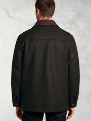 Brook Taverner Green Melton Jacket with Quilted Lining - Image 2 of 4