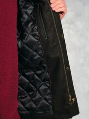 Brook Taverner Green Melton Jacket with Quilted Lining - Image 3 of 4