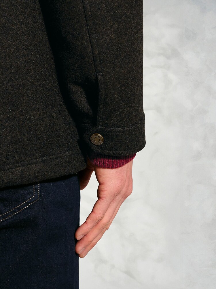 Brook Taverner Green Melton Jacket with Quilted Lining - Image 4 of 4