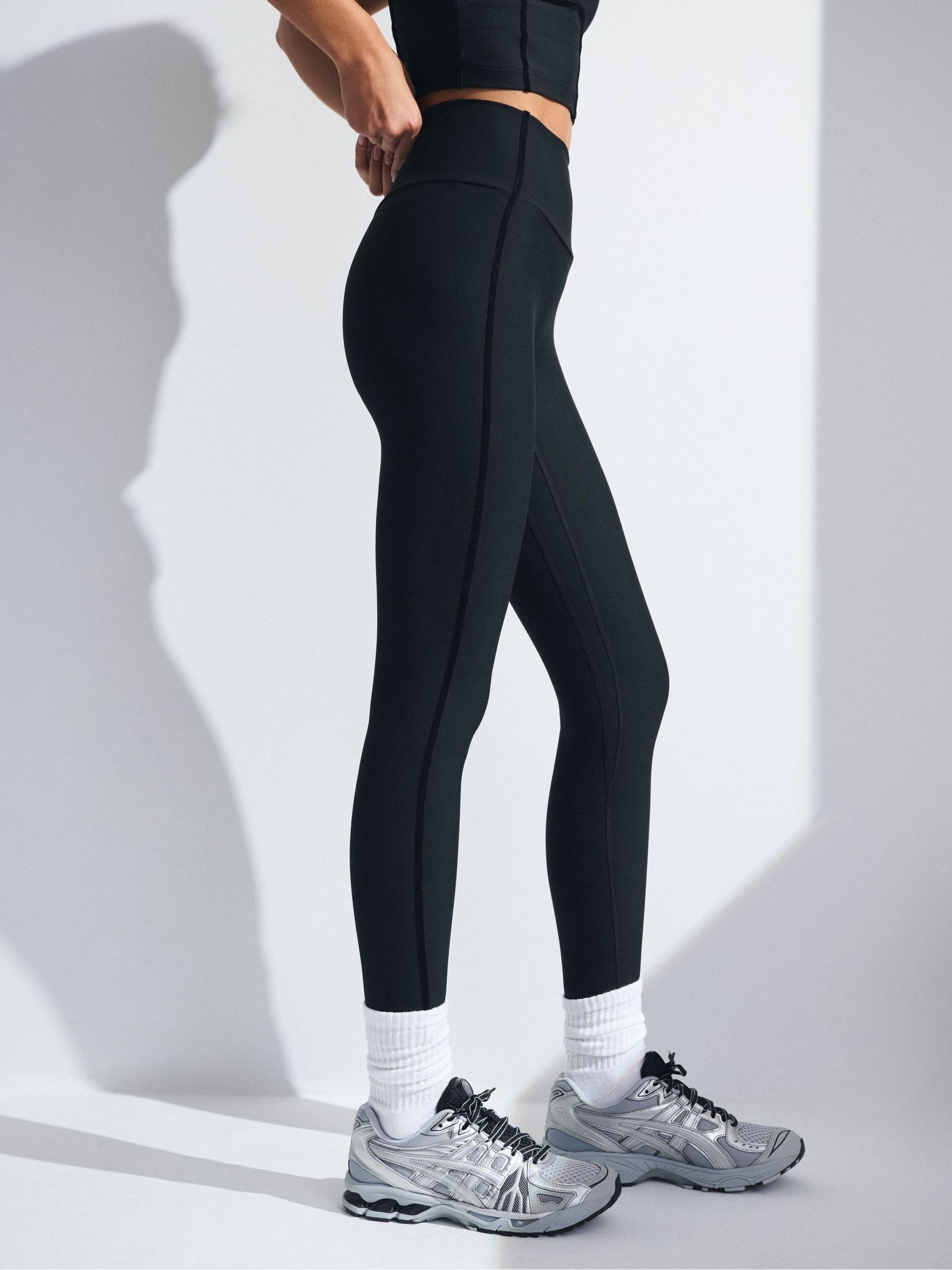 Buy Abercrombie & Fitch Black SculptLUX 7/8-Length Leggings from