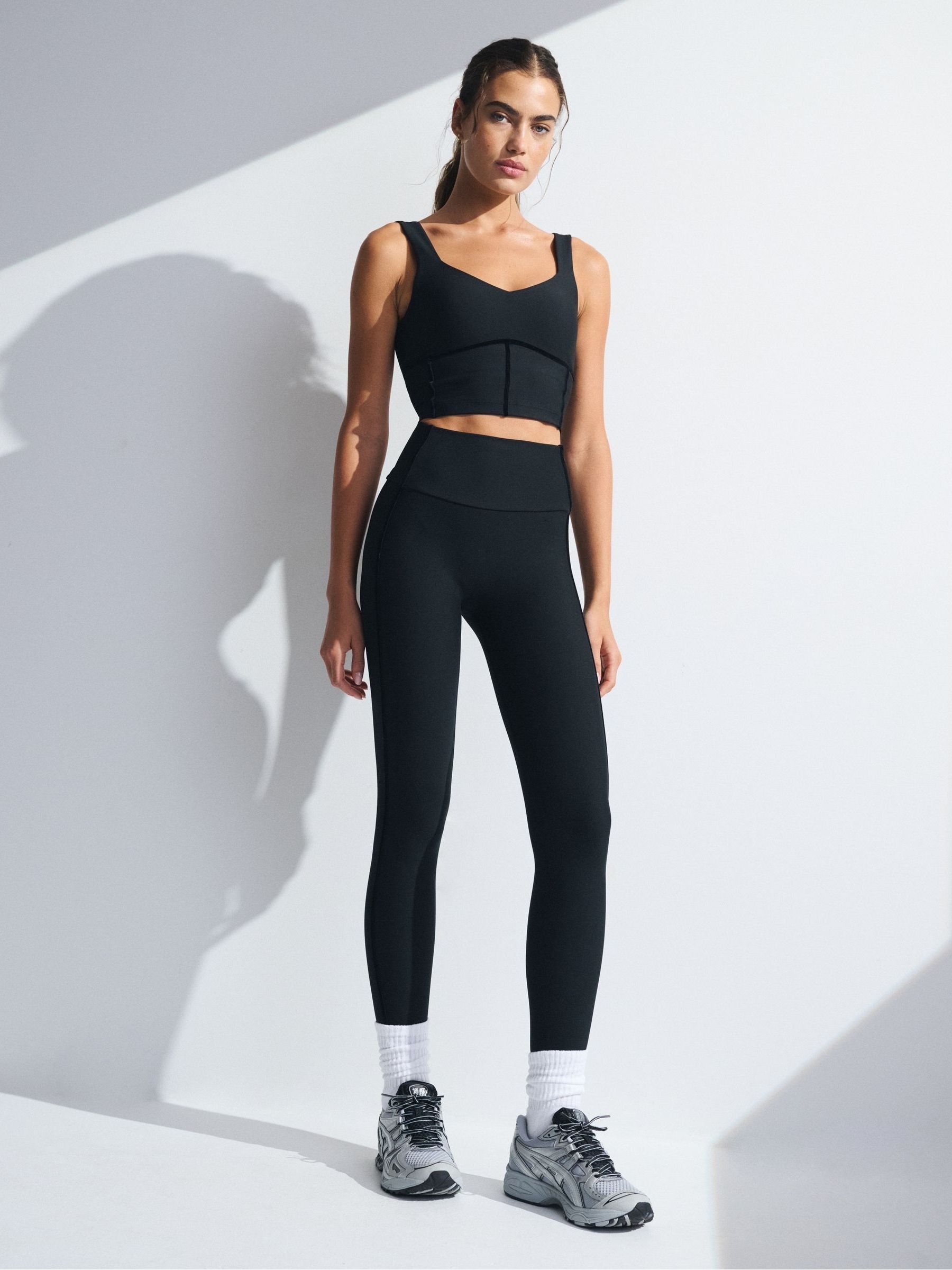 Buy Abercrombie & Fitch Black SculptLUX 7/8-Length Leggings from
