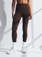 YPB Abercrombie & Fitch Tan Brown Studio FLEX 7/8-Length Leggings - Image 1 of 8