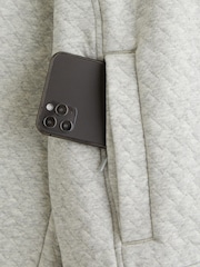 YPB Abercrombie & Fitch Grey YPB Textured Popover Hoodie - Image 2 of 2
