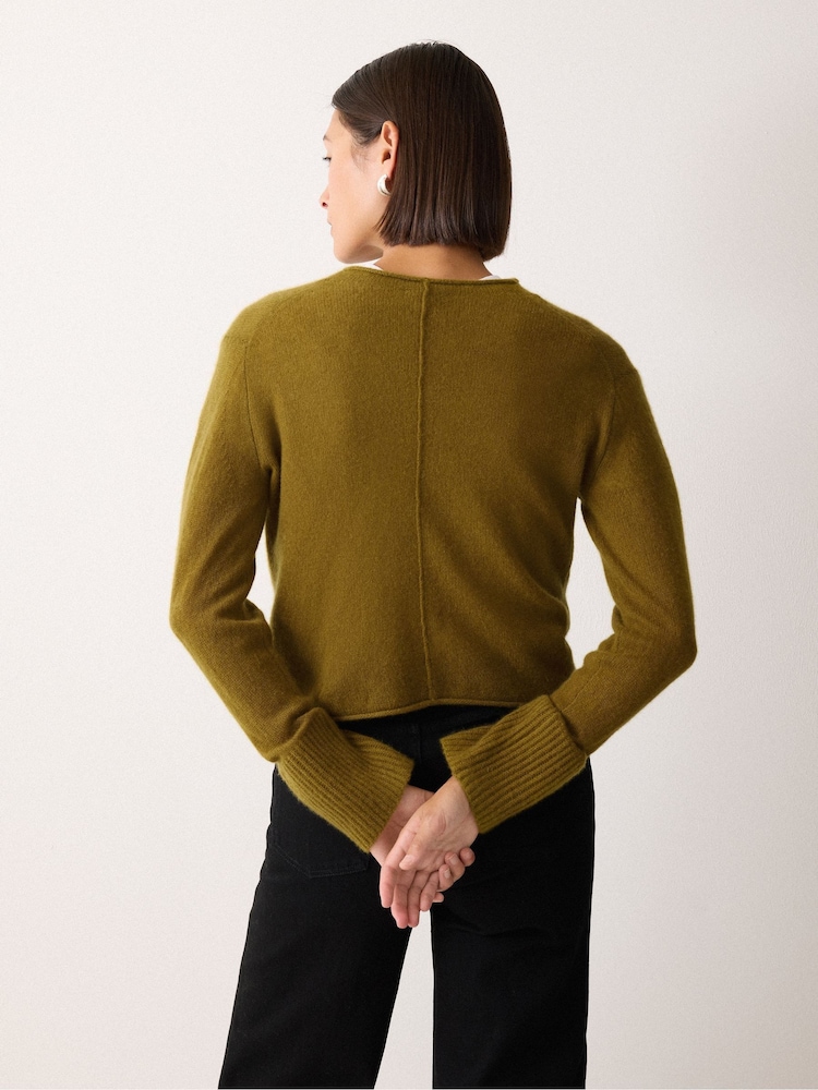 Jigsaw Green Cloud Cashmere Eldon Jumper - Image 2 of 2