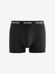 HUGO Stretch Cotton Logo Waistband Boxers 3 Pack - Imagen 3 de 4
