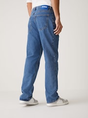 HUGO Light Blue Denim Nate Relaxed Loose Fit Denim Jeans - Image 2 of 5