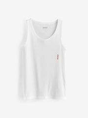 HUGO White Vests 3 Pack - Image 2 of 4