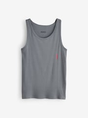 HUGO White Vests 3 Pack - Image 3 of 4