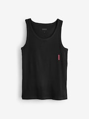 HUGO White Vests 3 Pack - Image 4 of 4