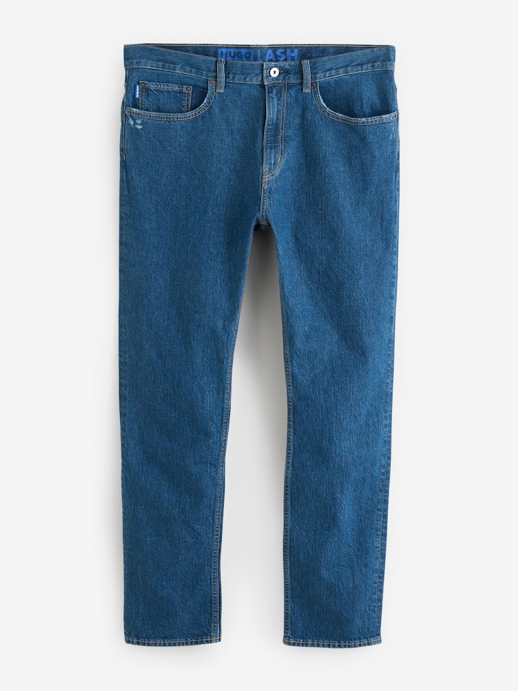 HUGO Light Blue Ash Slim Fit Denim Jeans - Image 1 of 1 HUGO Light Blue Ash Slim Fit Denim Jeans - Image 1 of 1