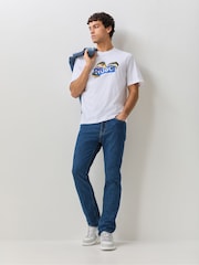 HUGO Light Blue Ash Slim Fit Denim Jeans - Image 3 of 7