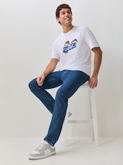 HUGO Light Blue Ash Slim Fit Denim Jeans - Image 4 of 7