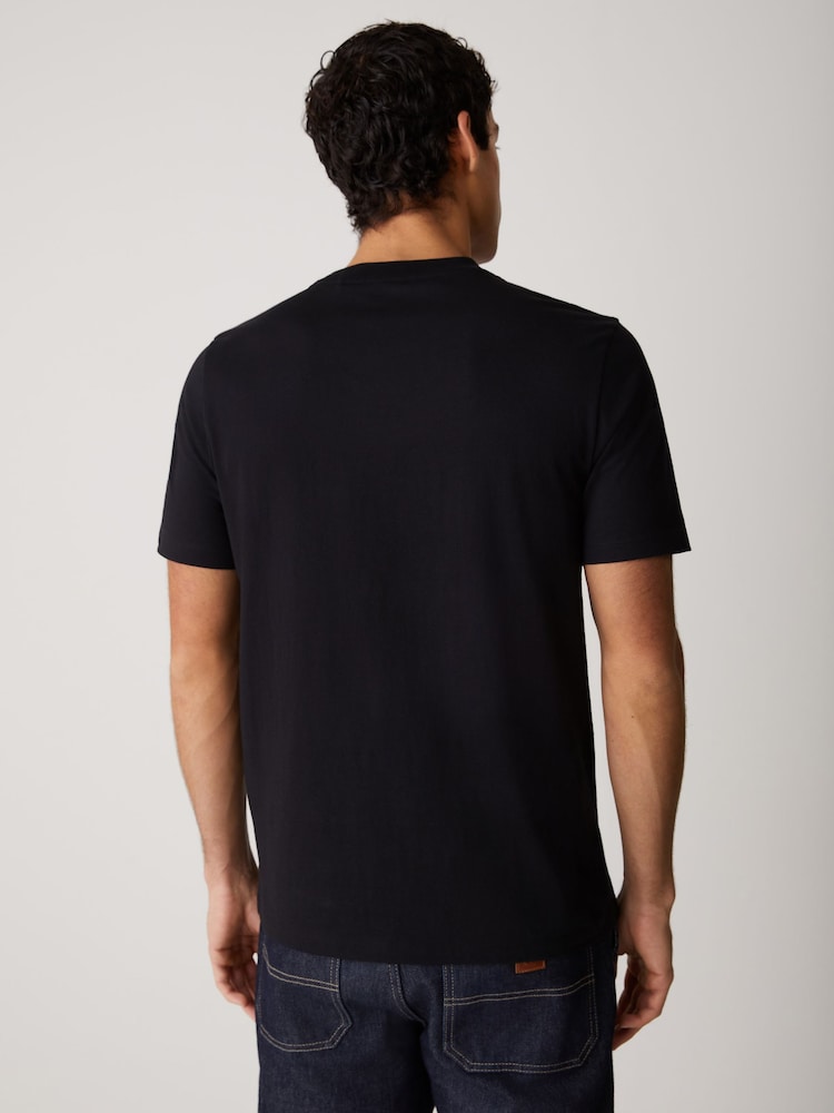 HUGO Black Chrome Printed T-Shirt - Image 4 of 4