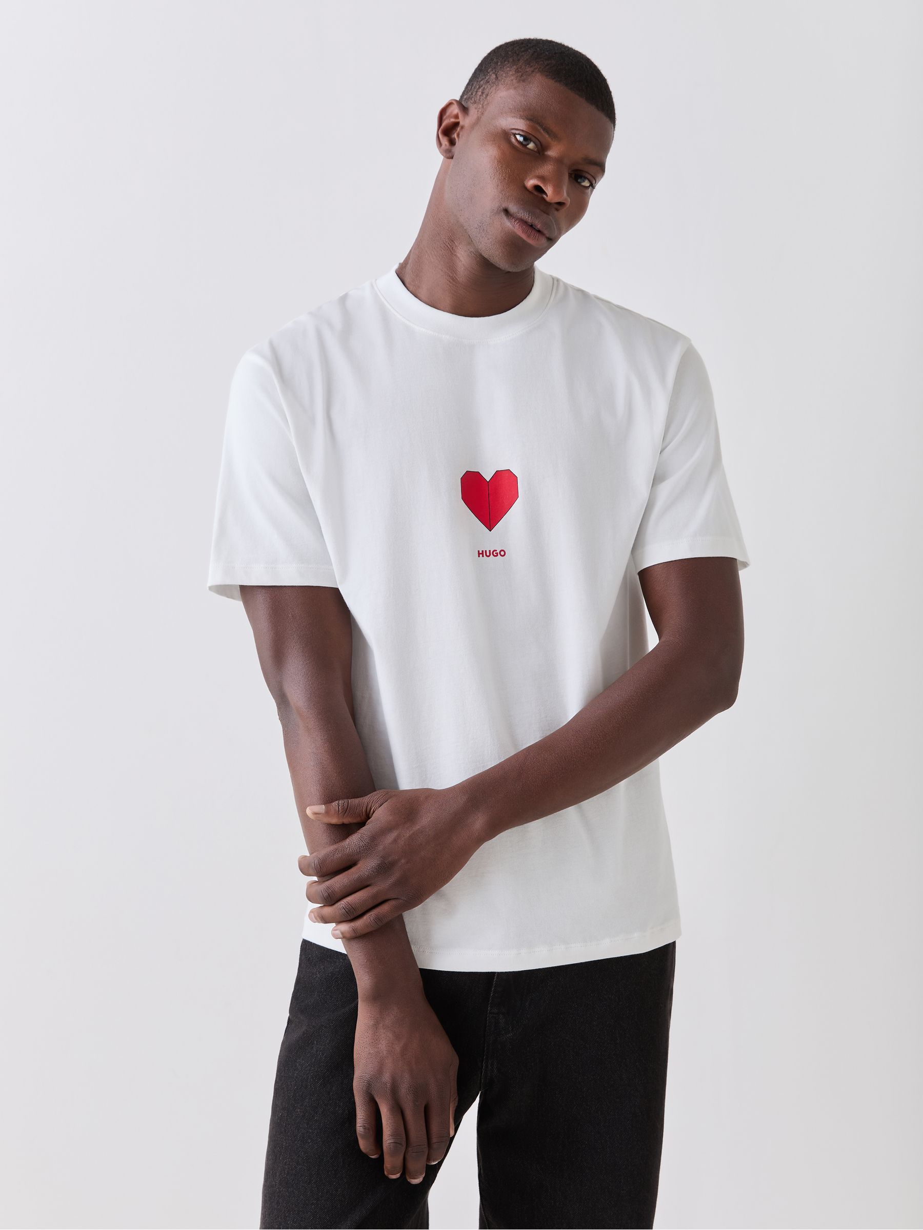 Buy HUGO White Valentines Heart T-Shirt from Next Mexico