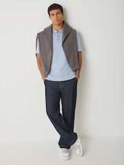 HUGO Blue Tipped Placket Polo Shirt - Image 2 of 5