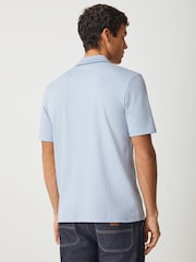HUGO Blue Tipped Placket Polo Shirt - Image 3 of 5