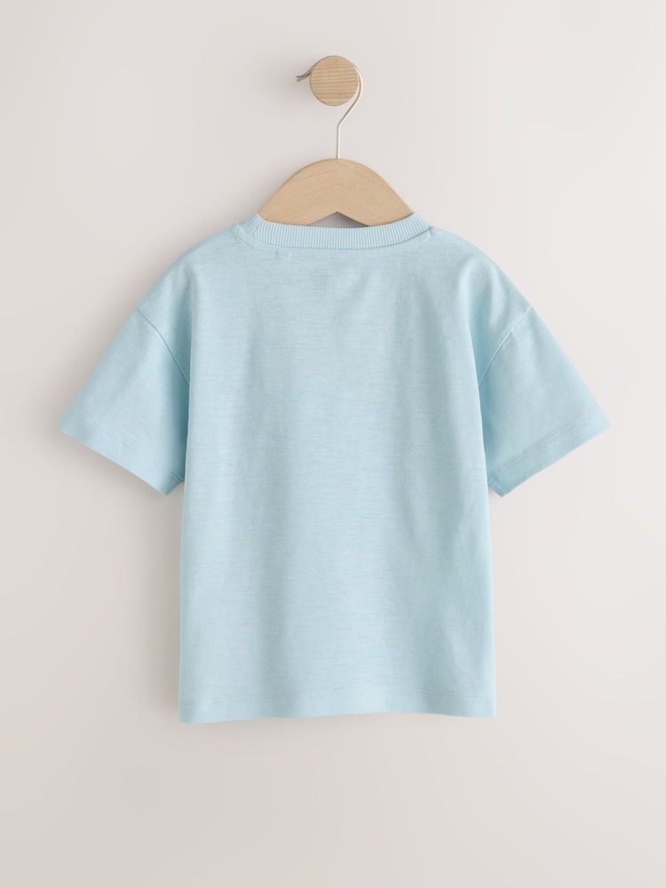 Blue Farm Trio na Pagbuburda - Short Sleeve Appliqué T-Shirt (3mths-7yrs) - Larawan 8 ng 8 Blue Farm Trio na Pagbuburda - Short Sleeve Appliqué T-Shirt (3mths-7yrs) - Larawan 8 ng 8