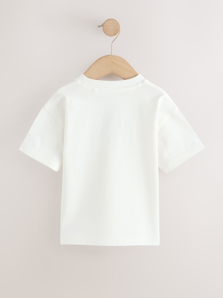 White Best Bro Slogan Short Sleeve Graphic T-Shirt (3mths-7yrs) - Image 2 of 4