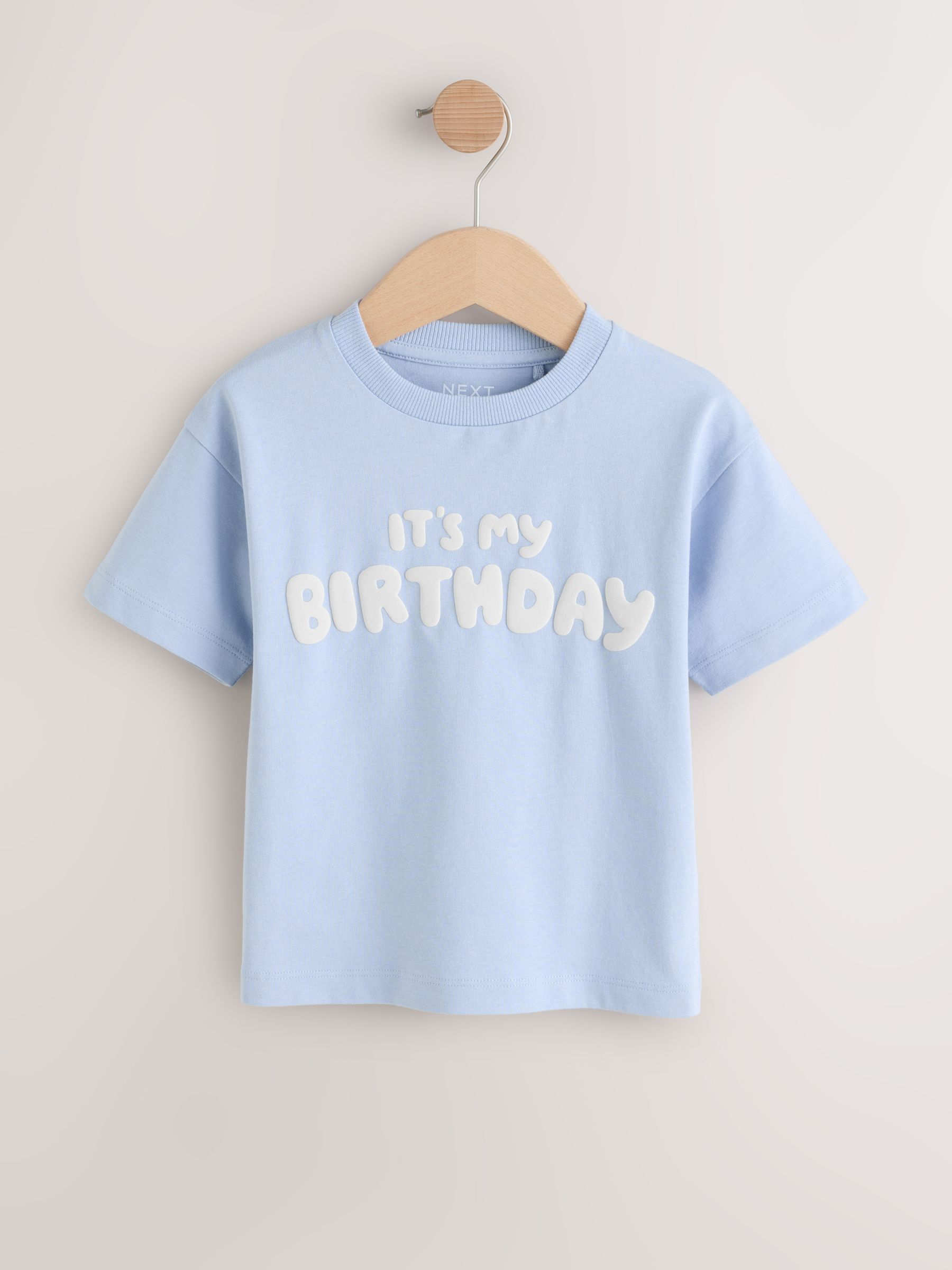 Buy Blue It's My Birthday Short Sleeve Graphic T-Shirt (3mths-7yrs