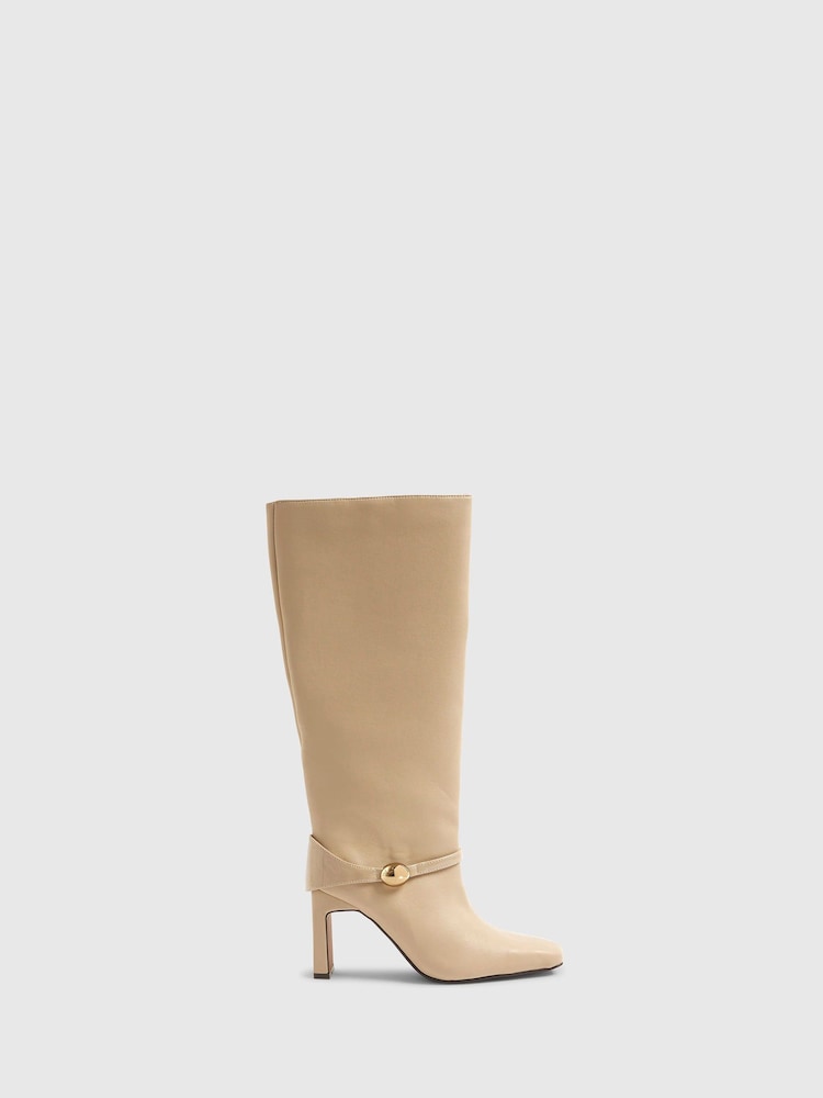 River Island Straight High Leg Boots - صورة 1 من 5