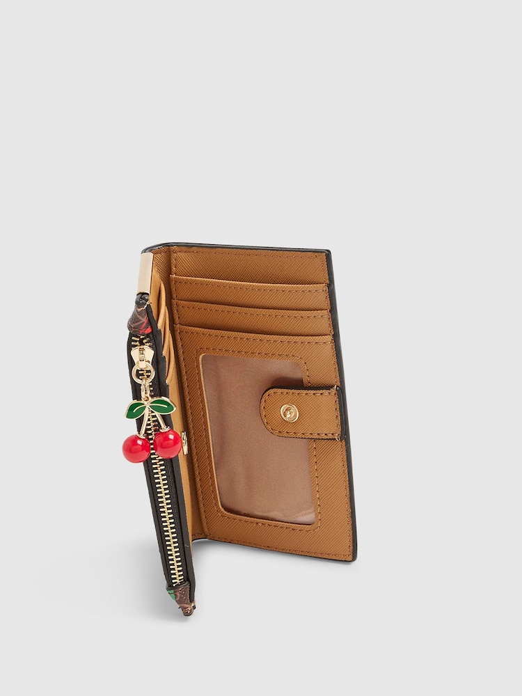 River Island Brown Cherry Monogram Mini Purse - Image 5 of 5