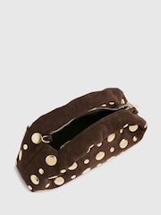 River Island Brown Studded Suede Cross-Body Bag - Image 5 of 5