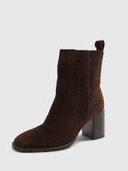 River Island Suede Square Toe Boots - Imagen 2 de 5