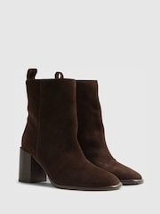 River Island Suede Square Toe Boots - Imagen 3 de 5