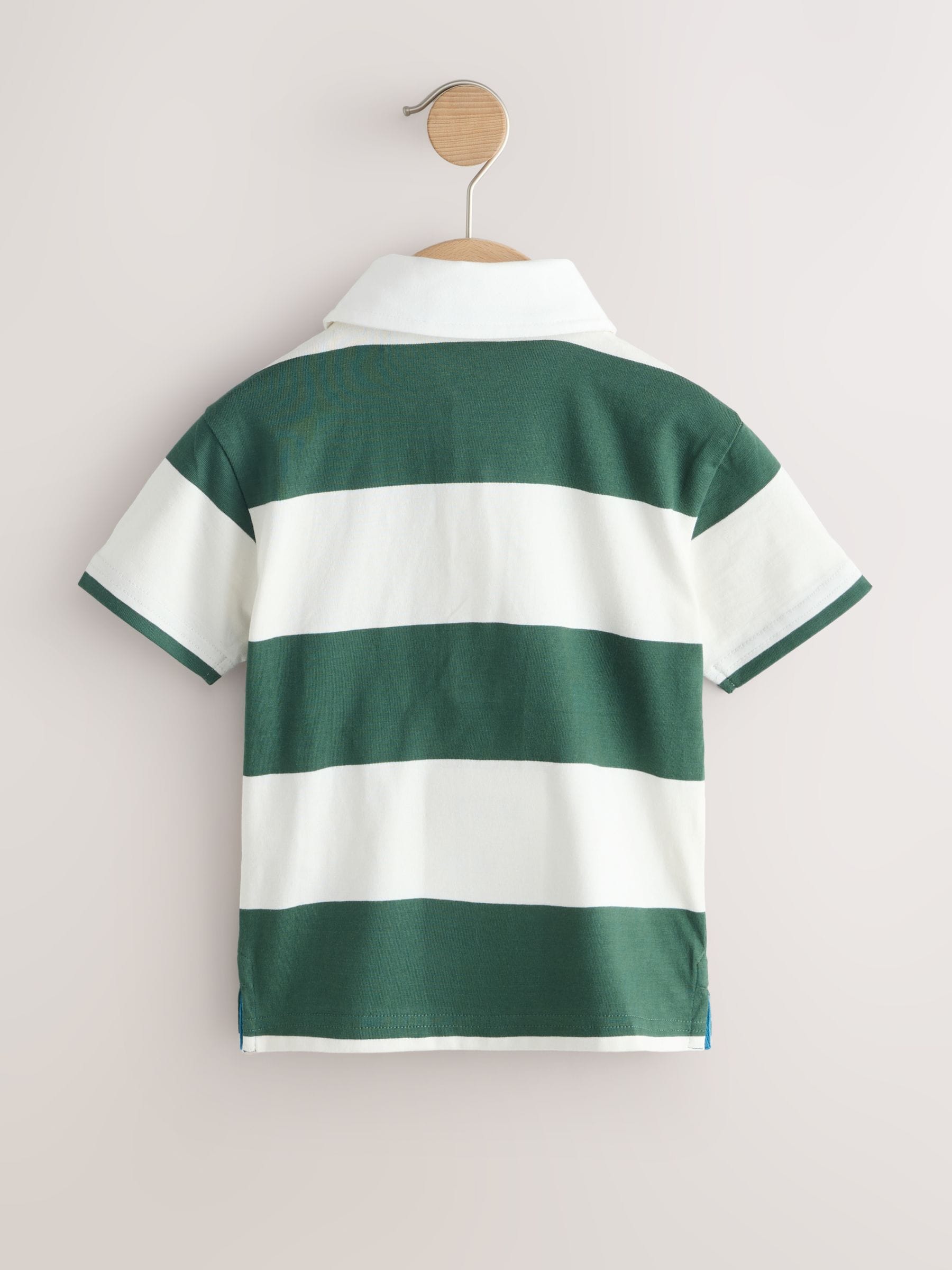 【Richardson】 Rugby Polo Shirts Buy Green/White Short Sleeve Rugby Polo Shirt (3mths-7yrs) from