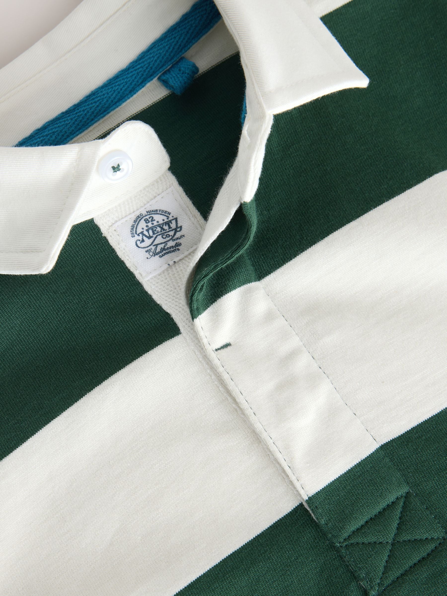 【Richardson】 Rugby Polo Shirts Buy Green/White Short Sleeve Rugby Polo Shirt (3mths-7yrs) from
