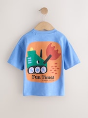 Multi Digger Short Sleeve Appliqué T-Shirts 3 Pack (3mths-7yrs) - Image 3 of 8