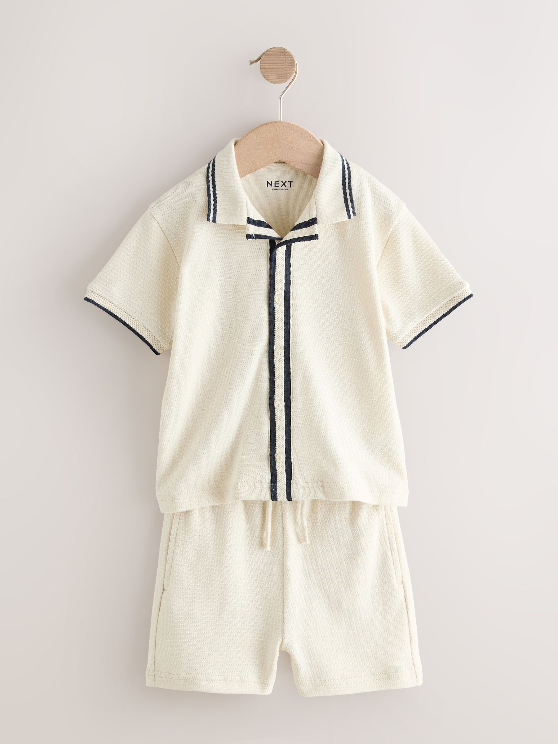 Buy Ecru Short Sleeve Shirt and Shorts Set (3mths-7yrs) from Next USA