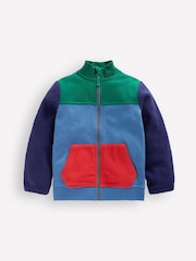 Boden Blue Cosy Fleece Zip Through - Image 1 of 3