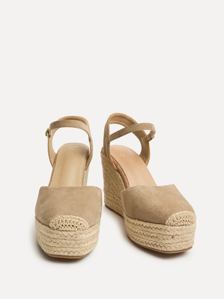 Linzi Natural True Closed Toe Espadrille High Wedge - Image 5 of 5 Linzi Natural True Closed Toe Espadrille High Wedge - Image 5 of 5