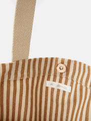 Accessorize Natural Stripe Palm Embroidered Shopper Bag - Image 4 of 5